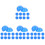 80Pcs Blue Plastic Balls Vibrant Raffle Drawing Balls 1