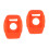2Pcs Flexible Silicone Watch Protect Case Orange for M430 4