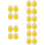 20Pcs Yellow Artificial Boiled Eggs PVC Food Models for Playing 11