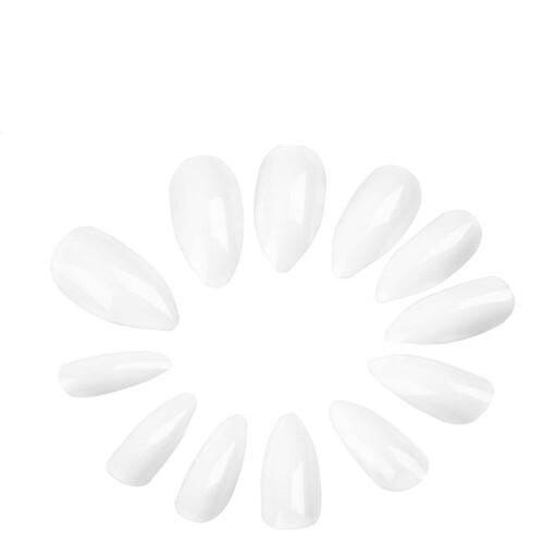 1800Pcs White Nail Talons Sharp-Ending Full Cover Tips for Salon Use