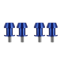 4Pcs Blue Rear Lift Screws Aluminum Motorcycle Swing Arm Stand