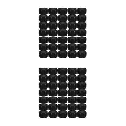 200Pcs DIY Bottle Covers Black Plastic Kid Craft Caps for Art Classes