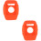 2Pcs Flexible Silicone Watch Protect Case Orange for M430 6