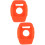 2Pcs Flexible Silicone Watch Protect Case Orange for M430 7