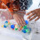 300Pcs Blue Seamless Plastic Balls Openable Party Game Props 3