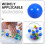 300Pcs Blue Seamless Plastic Balls Openable Party Game Props 7