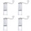 4Pcs Manual Coffee Bean Mill Portable Hand Coffee Grinder 6