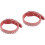2Pcs Adjustable Orange Dog Collars Soft Supple Comfortable Pet Collar 4