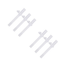 6Pcs Reusable White Silicone Water Bottle Nozzles Safe Drinking Straws