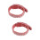 2Pcs Adjustable Orange Dog Collars Soft Supple Comfortable Pet Collar 7