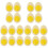 20Pcs Yellow Artificial Boiled Eggs PVC Food Models for Playing 1