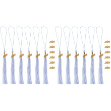 2Sets Blue Durable Polyester Tassels for Graduation 2023 DIY Cap Décor