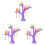18Pcs Purple Bird Design with Tree Stand 1