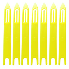 90Pcs Durable Plastic Yellow Knitting Shuttle Tool for Fish Net Repair