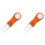 2Pcs Lightweight Orange Divot Tools Foldable Forks for Golf 1