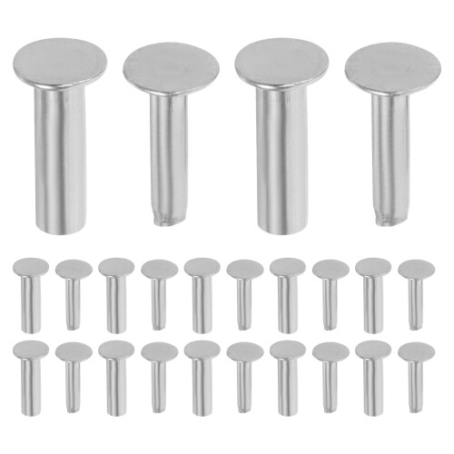 14Pairs Silver Cutlery Rivet Screws for Handle Replacement