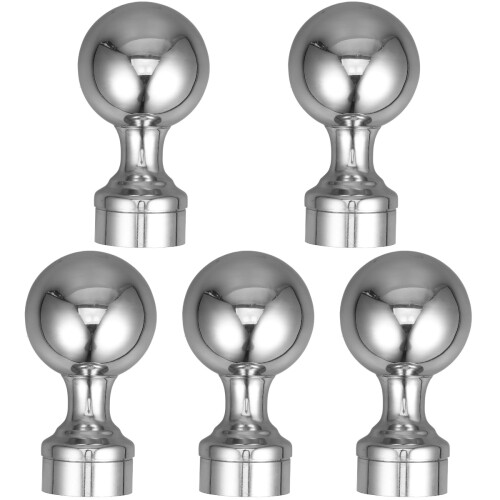 5Pièces Embouts De Rampe Acier Inox Argenté Pour Intérieur Durable