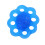 2Pcs Blue Elastic Hand Grip Exerciser 8-Hole Finger Strengthener 2