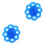 2Pcs Blue Elastic Hand Grip Exerciser 8-Hole Finger Strengthener 3