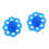 2Pcs Blue Elastic Hand Grip Exerciser 8-Hole Finger Strengthener 4