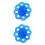 2Pcs Blue Elastic Hand Grip Exerciser 8-Hole Finger Strengthener 5