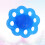 2Pcs Blue Elastic Hand Grip Exerciser 8-Hole Finger Strengthener 10