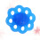 2Pcs Blue Elastic Hand Grip Exerciser 8-Hole Finger Strengthener 11