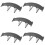 5Pcs Durable ABS Black Car Tail Wing Universal Spoiler for Stability 8