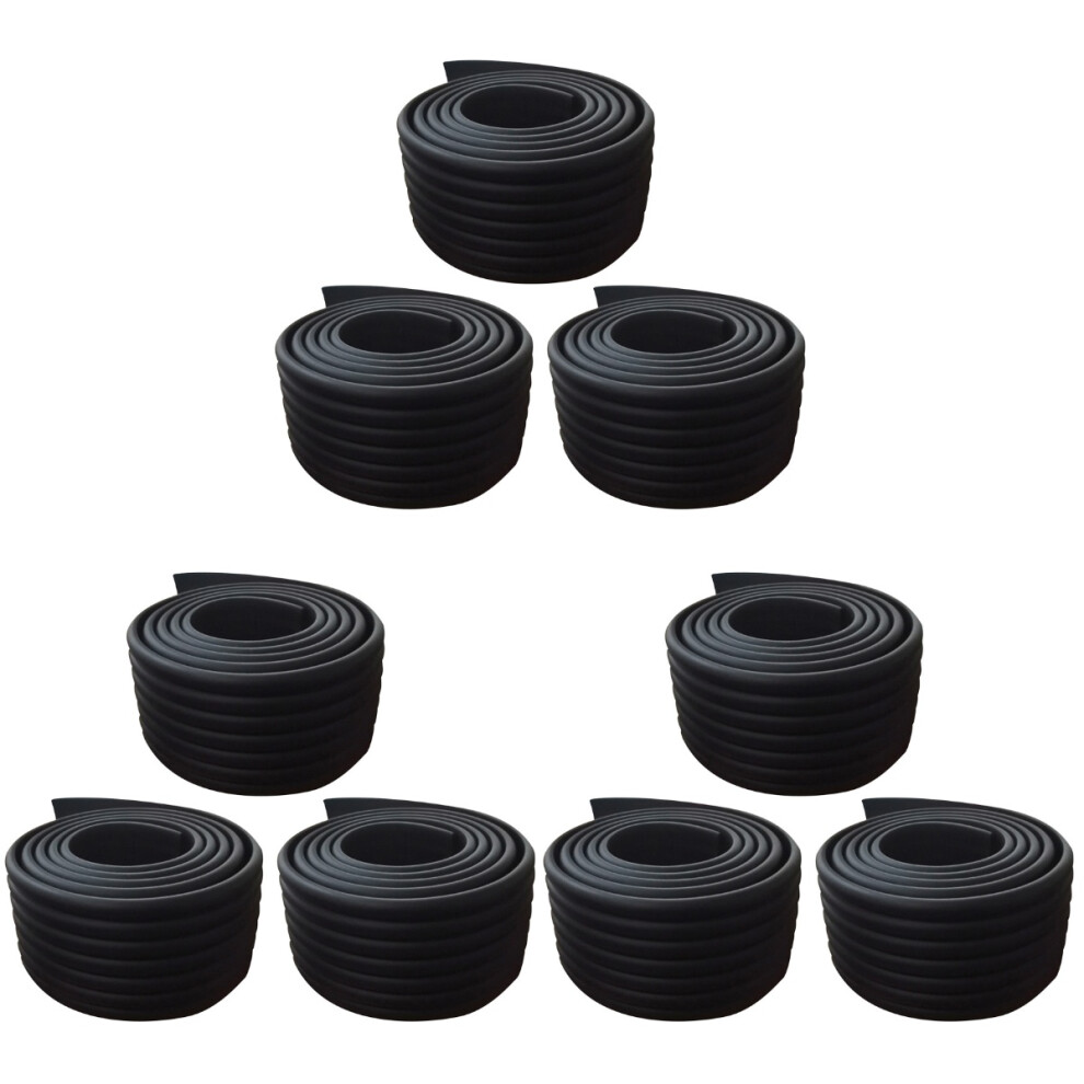 9Pcs W-Shaped Thick Foam Corner Guards For Home Furniture Black Ohphcall