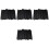 400Pcs Black Cosmetic Brush Covers Elastic Makeup Brush Protectors 3