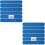 2Sets Self-Adhesive Felt Bulletin Board Strips Sky-Blue for Wall Use 5