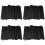 400Pcs Black Cosmetic Brush Covers Elastic Makeup Brush Protectors 5