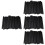 400Pcs Black Cosmetic Brush Covers Elastic Makeup Brush Protectors 6