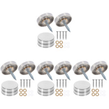 80Pcs Rust Resistant Silver Decorative Caps Nails for Mirror Fasteners