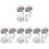 80Pcs Rust Resistant Silver Decorative Caps Nails for Mirror Fasteners 1