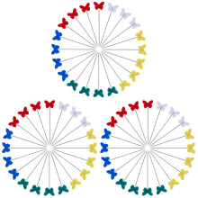 300Pcs Durable Plastic Head Patchwork Pins for DIY Sewing Projects