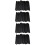 400Pcs Black Cosmetic Brush Covers Elastic Makeup Brush Protectors 8