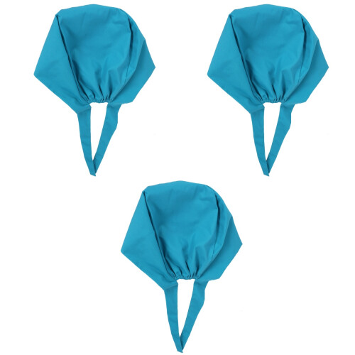 3Pcs Light Doctor Hats Breathable Nurse Caps for Work 2