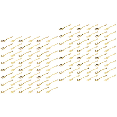 96Pcs Utensils and in Gold for Parties 2