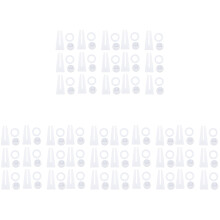 45Pcs White Picture Frame Easel Back Plastic Brackets for Display Use