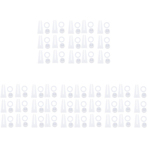 45Pcs White Picture Frame Easel Back Plastic Brackets for Display Use