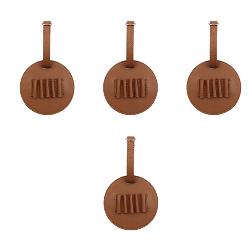 4Pcs Golf Tee Holders Portable Organizer Light Brown Tees Bag 2
