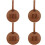 4Pcs Golf Tee Holders Portable Organizer Light Brown Tees Bag 5
