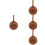 4Pcs Golf Tee Holders Portable Organizer Light Brown Tees Bag 6