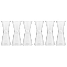 6Pcs Double Sided Bartender Jigger Measuring Cup