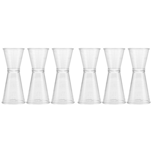 6Pcs Double Sided Bartender Jigger Measuring Cup