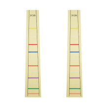 2Pcs Yellow Cello Finger Stickers Durable Label for 3/4 Size Cellos