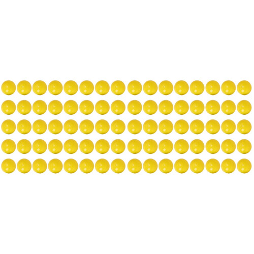 100Pcs Yellow PVC Balls Openable for Party Game Props Decor