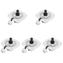 5Pcs White PP Water Inlet Valve for Rv Supply and Camper Water Hose