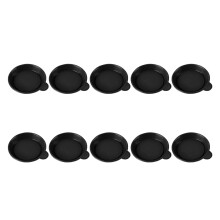 30Pcs Durable Black Plastic Small Plant Pots Sauser Tray with Handle